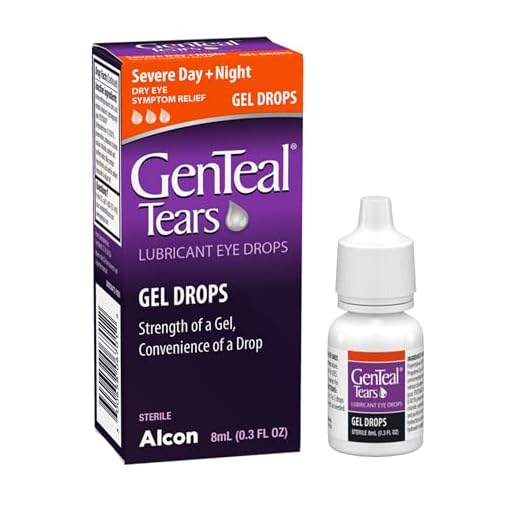 GenTeal Tears Gel Eye Drops, Severe Day + Night Dry Eye Relief, 8 mL