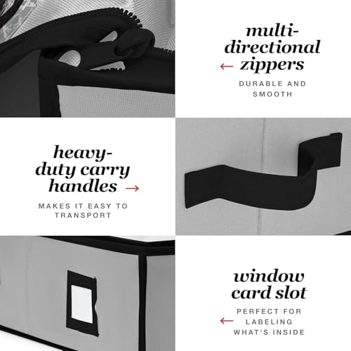 image for Homior Gift Wrap Organizer, Christmas Wrapping Paper Storage Bag w/Use