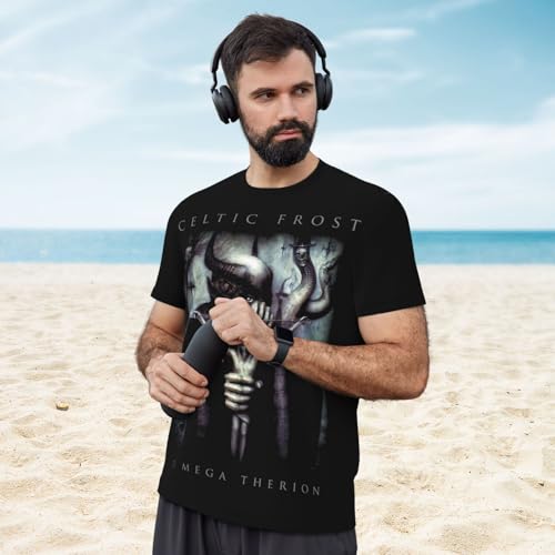 T Shirt Celtic Frost Men's Fashion Short Sleeve Mesh Tops Casual Tee4