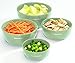 KitchenAid, Thermoplastic Rubber,Prep Bowls with Lids, Set of 4, Pistachio,32 oz