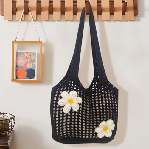 Women Straw Mesh Tote Bag Stylish Women Crochet Mesh Crochet Bags Foldable Large Beach Bags for Summer Vacation Travel4