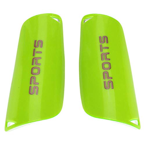 Tbest Espinilleras Futbol Adulto Niño, Guardias de Fútbol Espinilleras Deportivos de Fútbol Guardabarros de Fútbol Shin Guards Soccer Kids para Jóvenes Principiantes Unisex Hombre(S-Verde)