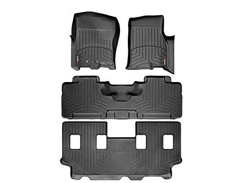 WeatherTech Custom Fit FloorLiner for Expedition Navigator - 1st, 2nd, & 3rd Row (Black)