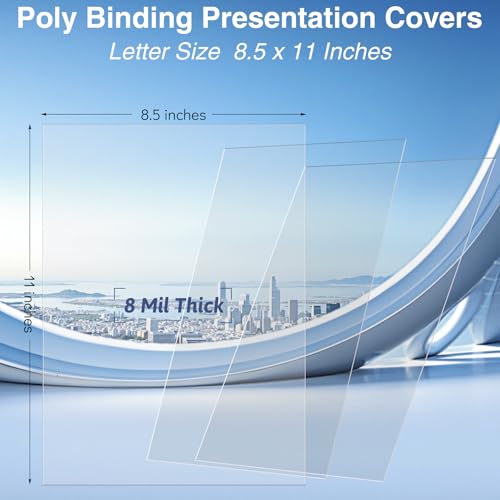 Ndsox 100 Pack Clear Binding Covers - Image 2