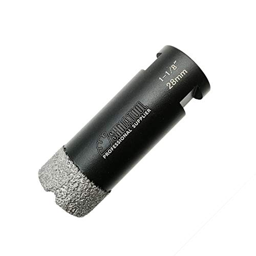 SHDIATOOL Diamond Core Drill Bits 1-1/8 Inch for Porcelain Ceramic Tile Marble Brick Vacuum Brazed Hole Saw 28mm by SHDIATOOL - Used condition - US$15.99