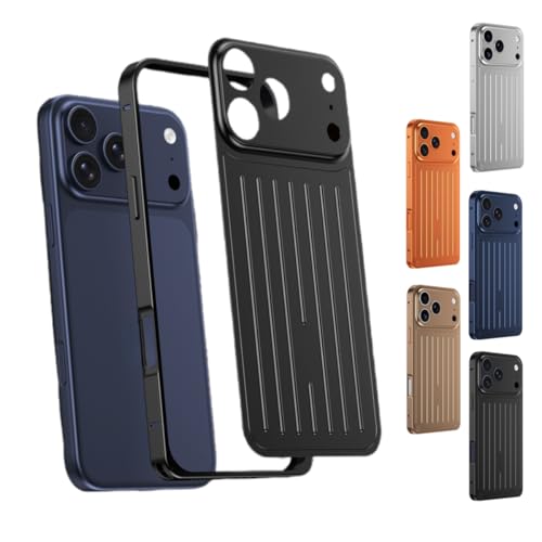 Coque iPhone 17 Pro aluminium antichoc noir rigide chic