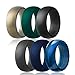 Silicone Wedding Ring,Silicone Wedding Band for Men(Love,Outdoor,Sport) (Black,Midnight Blue,Dark Green,Dark Grey,Arctic Camo,Pale Gold, 11)