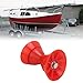 DMLENGOIN Bow Roller for Boat Trailer Shock Absorption Trailer Rollers Toughness Material Boat Roller 1/2in Shaft 5in Width Bell Stop 3in Bracket for Shock Yachts and Boats