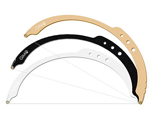 JX Eyebrow Mapper with Strings - Permanent Bow Arrow Line Ruler Microblading Tattoo Stencil -Professional Brow Drawing Mapper for Perfect Shaped Brows (black)