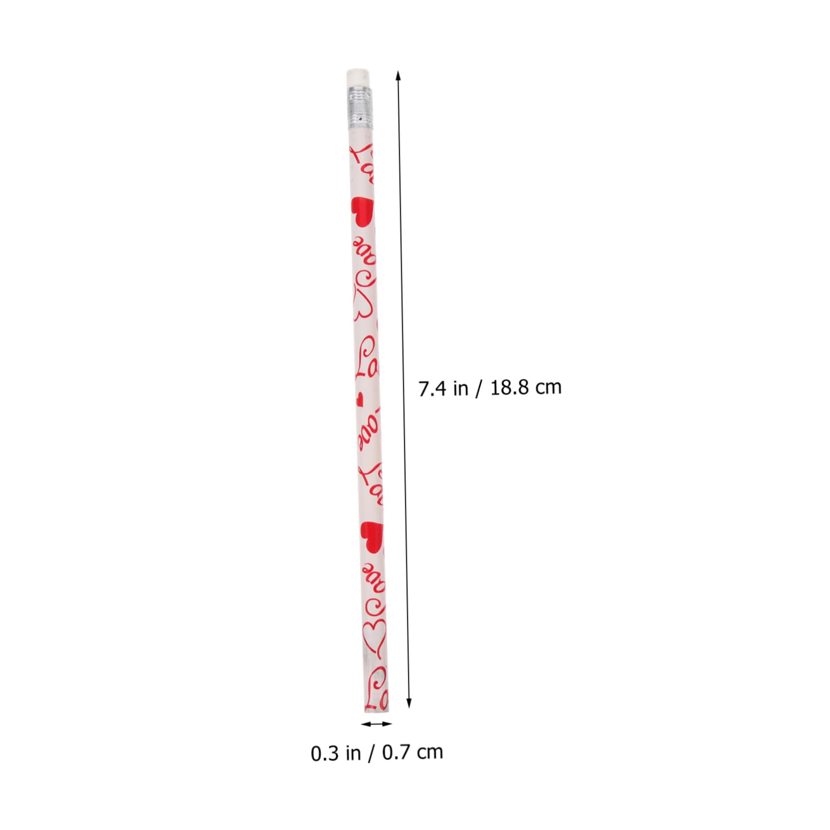 4 Set Di Matite Singole Carine Per Matite Per Ragazzi E Ragazze Con Punta in Gomma Forniture Scolastiche 50 Pezzi * 4