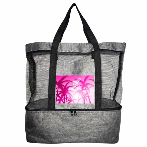 SMALL COLOR Custom Mesh Beach Bags With Name Logo Photo For Women Man Personalized Cooler Tote Beach Bag2