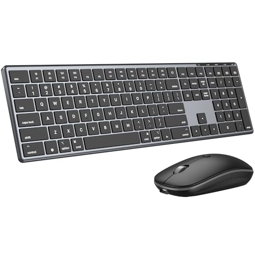 Bluetooth Keyboard and Mouse Combo for Mac, Rechargeable...