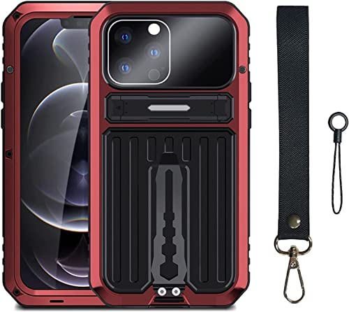Coque iPhone 13 en métal rouge antichoc GUMMMY avec protection intégrale à 360 degrés