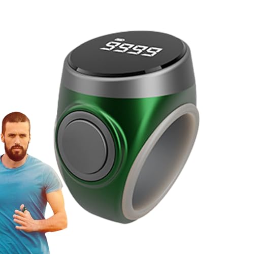 Compteur de doigts portable à 4 chiffres grand écran de méditation