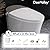 DeerValley Smart Toilet with Built-in Heated Seat, Powerful Auto Flushing and Auto Open/Close Lid, 1.28 GPF & MaP 1000g, Adjustable Seat Temp, Night Light, DV-1S0150-V3