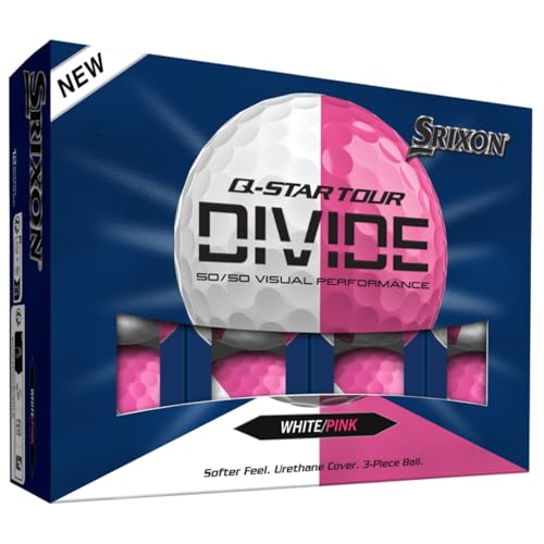 Srixon Q-Star Tour 6 Divide Golf Balls White/Pink