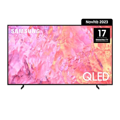 Samsung TV QE43Q60CAUXZT QLED 4K, Smart TV 43' Processore Quantum 4K Lite, 100% volume colore con Quantum Dot, OTS Lite, Integrato con Bixby e Alexa compatibile con Google Assistant, Black 2023