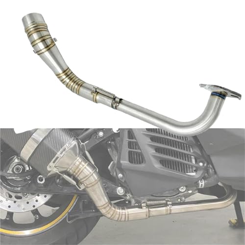 Silencieux moto NMAX tube de liaison intermédiaire en acier inoxydable premium