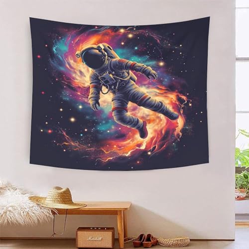 Tapisserie murale 3D astronaute KAYZTGSDA decoration murale grand format salon et dortoir