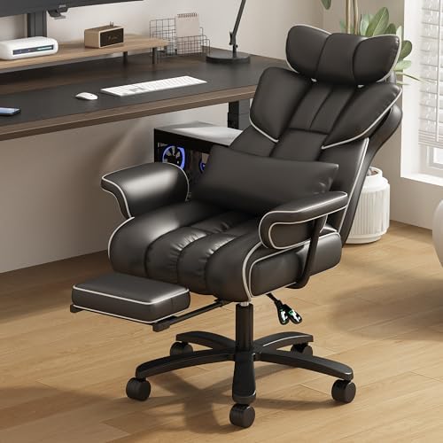 Duramont Reclining Leather Office Chair High Back Executive Chair Thick Seat