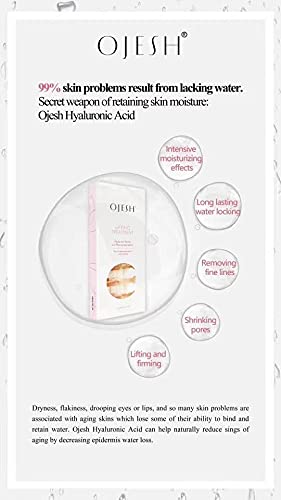 Ojesh Classic Hyaluronic Acid Lifting Treatment Serum 0.6, Moisturizers, Anti-Aging, Intensively Repairing, Firming And Lifting, Brightens Skin Tone, Reduces Fine Lines, Deeply Nourishing, All Type Skin, 7 Ampoules×1Ml(24 Boxes) #TOP3