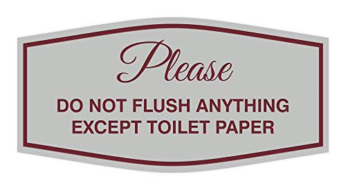 Panneau de papier toilette Fancy de qualité supérieure gris et bordeaux