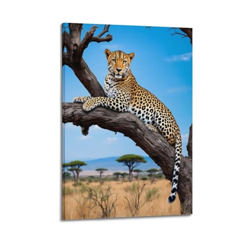 Art mural guépard moderne 20x30 cm à suspendre chez soi