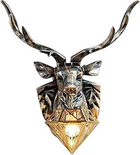 Applique murale tête de cerf luminaire intérieur antler wall light pour salon et chevet