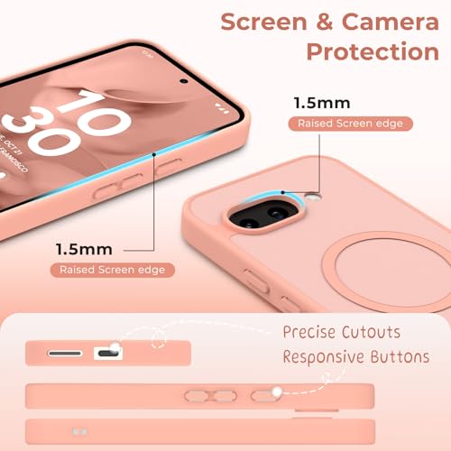 Coque mate translucide pour Google Pixel 9A antichoc rose - 5