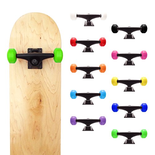 image for VJ 5.25 139mm Skateboard Trucks (Black), Skateboard Wheels 52mm, Skate