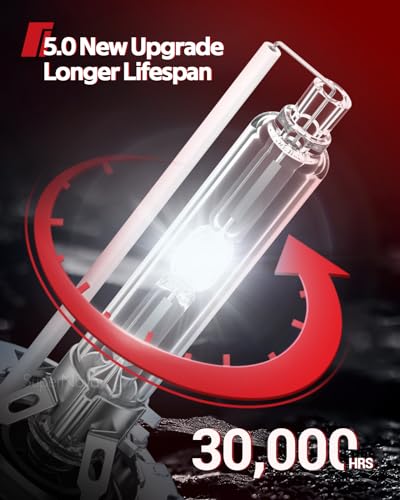 Image of Torchbeam D3S HID Bulb, 6000K Diamond White Xenon Bulbs, High Low Beam HID Bulbs for HID Assembly, Pack of 2
