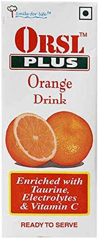 ORSL Plus Orange Flavour - Packet of 200 ml Liquid