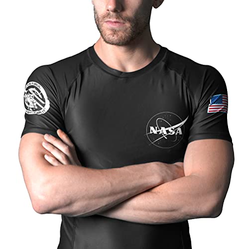 Sanabul NASA Short Sleeve Compression MMA BJJ Wrestling Jiu Jitsu Rash Guard3