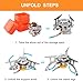 WADEO Camping Gas Stove, 3700W Portable Backpacking Stove with Piezo Ignition, Portable Burner, Camping Stove Adapter and Carrying Case for Outdoor Cooking