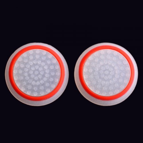 TCOS TECH Glow in the Dark Thumb Grips Anti-Slip Silicone Cap Cover for PS5 PS4 PS3 Xbox Series X/Series S Xbox One Xbox 360 Controller - White + Red (2 Pcs) (B019KNFIPY) Amazon Price History, Amazon Price Tracker
