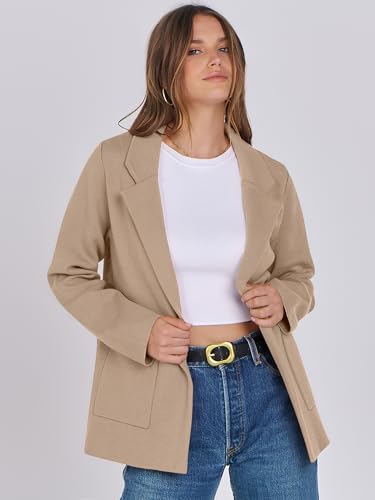 ANRABESS Womens Sweater Blazer 2025 Fall Cardigan Chunky Knit Jacket Coats2