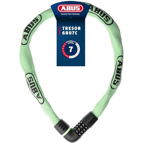 ABUS Antivol à chaîne Tresor 6807C, longueur 110 cm, vert