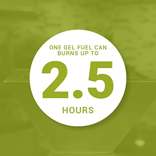 Anywhere Fireplace Empire Tabletop Fireplace, Portable Ventless Gel Fuel Fireplace With Polished Stones, Elegant Tabletop Smokeless Fireplace For Indoor Or Outdoor Use (Stainless Steel) #TOP2