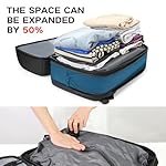 Vacuum Seal Travel Backpack 45L Expandable Air Compression System Water Resistant 17 Inches Laptop Backpack for Women & Men with USB Charging Port- Vacuum Pump Included - Image 3