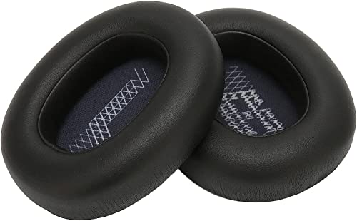 Replacement Ear Pads Compatible with JBL Live 650BTNC Headphones. Soft Protein Leather Combined with Memory Foam Replace Ear Pads for Repair Accessories - Black