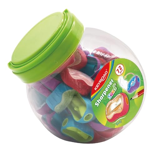 Taille-crayon en tube Keyroad Seed, lot de 72 pièces plastiques pour éviter les mines cassées