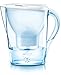Brita Marella Caraffa Filtrante con Tecnologia di Filtrazione Maxtra, Plastica, Bianco