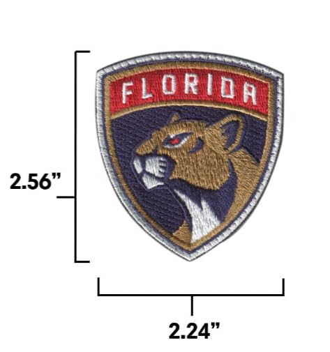 Patch Iron-On Ricamato Hockey Florida Pantera Con Ratti - Mascotte Parodia - AB4-EDP-12220