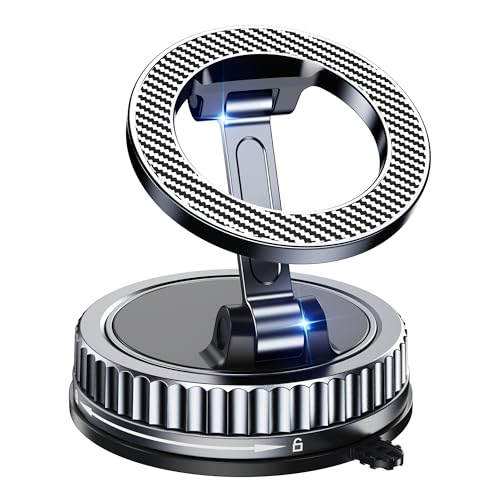 Car Phone Holder for Magsafe [2026 89+LBS Suction & 3700gf Magnetic] 360 Adjustable cell Phone Mount Phone Holders for Your Car Dashboard & Windshield Shower & Wall Mounts for iPhone 17-12 Series