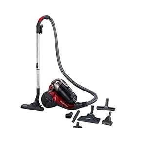 Hoover RC81 RC25 stofzuiger, 2 liter, grijs, metallic, rood