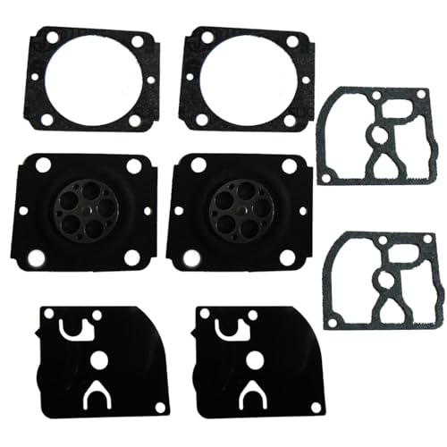 Gettimore Kit de reconstrucción de diafragma de junta de carburador para sopladores Stihl BG66 BG86, compatible con carburadores Zama C1M-S141/S142/S144/S145/S146/S151, 2 juegos (8 piezas/juego)