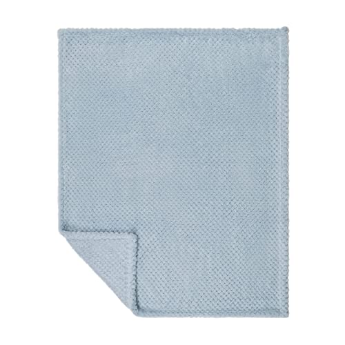 Everyday Kids Baby Fleece Blanket - 30" By 40" - Super Soft, Plush, Warm And Comfortable- Light Blue #TOP1
