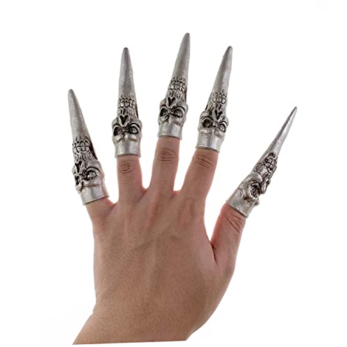 Ipetboom 2juegos Uñas Postizas De Halloween Juego De De Accesorio De Decoración Para Fiesta De Disfraces