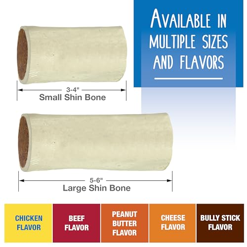 Cadet Stuffed Shin Bone – Highly Digestible, High Protein, Long-Lasting Dog Chew Bone for Aggressive Chewers, Supports Dental Health, – Cheese Flavor, Large (1 Count) Cadet Stuffed Shin Bone – Highly Digestible, High Protein, Long-Lasting Dog Chew Bone for Aggressive Chewers, Supports Dental Health, – Cheese Flavor, Large (1 Count)