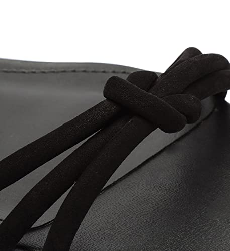 Arezzo Women's Camila Lace Up Strappy Flat Sandal, Black, Size 8 #TOP4